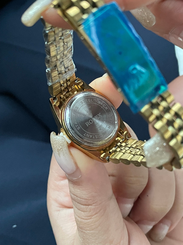 ساعت رولکس طلایی صفحه سفید